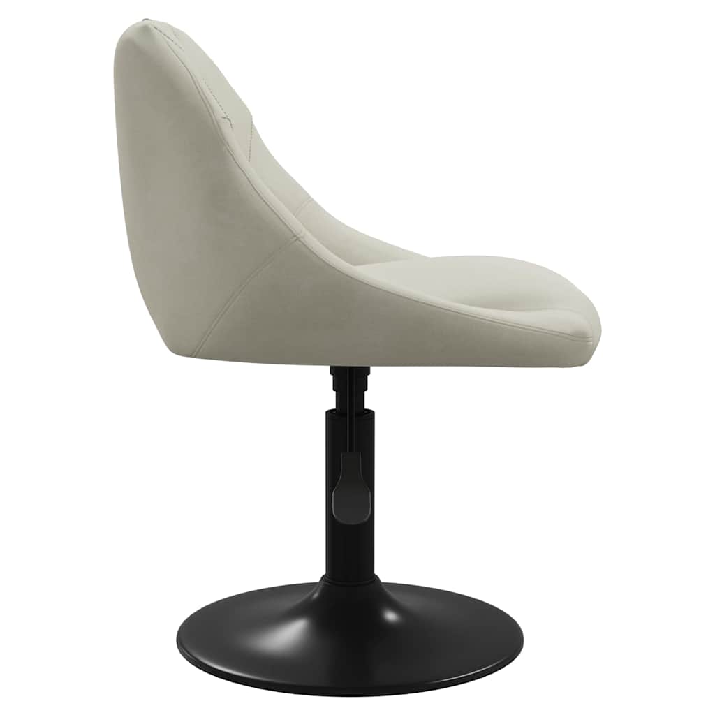 Eetkamerstoelen draaibaar 4 st fluweel crèmekleurig is nu te koop bij PeponiXL, paradijselijk wonen!