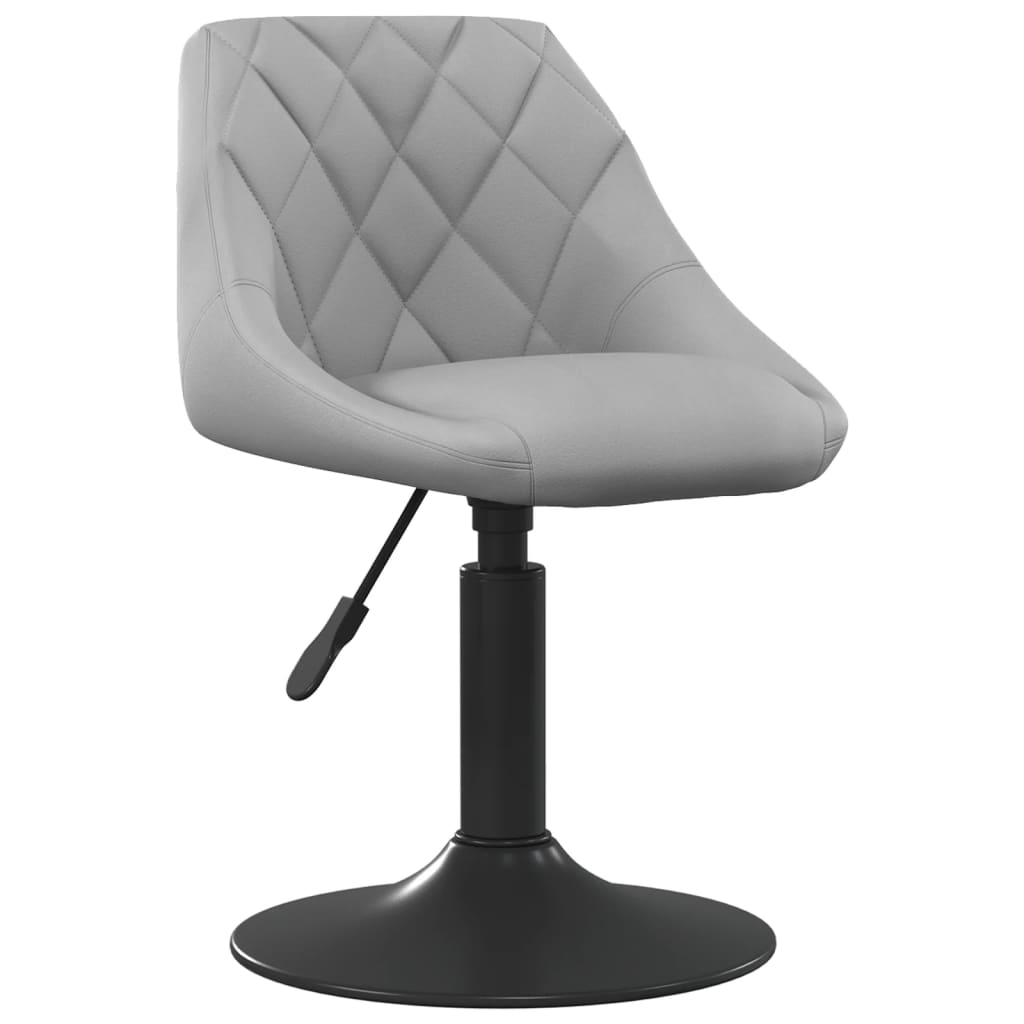 Eetkamerstoelen draaibaar 4 st fluweel lichtgrijs is nu te koop bij PeponiXL, paradijselijk wonen!