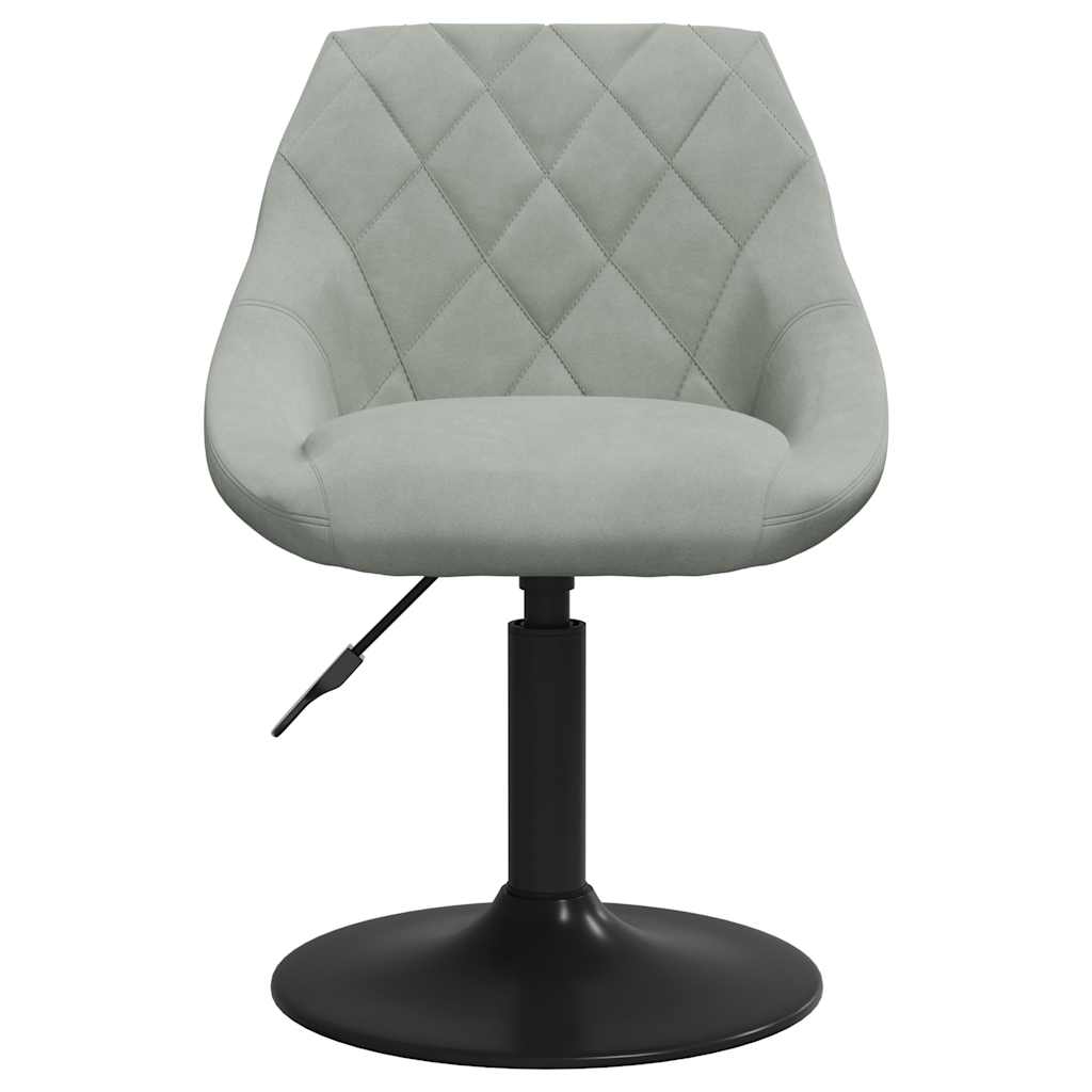 Eetkamerstoelen draaibaar 4 st fluweel lichtgrijs is nu te koop bij PeponiXL, paradijselijk wonen!