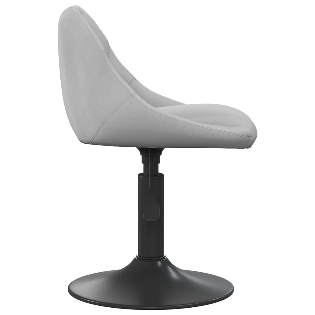 Eetkamerstoelen draaibaar 4 st fluweel lichtgrijs is nu te koop bij PeponiXL, paradijselijk wonen!
