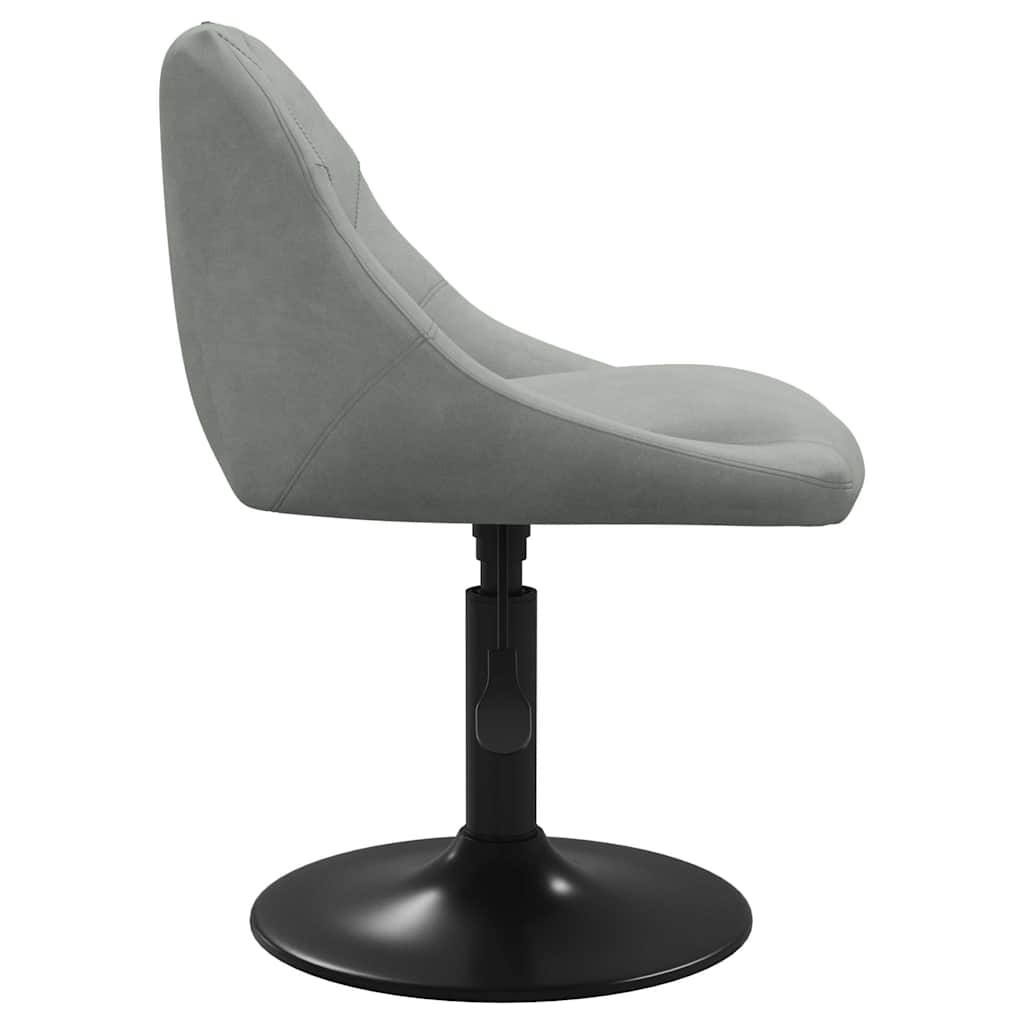 Eetkamerstoelen draaibaar 4 st fluweel lichtgrijs is nu te koop bij PeponiXL, paradijselijk wonen!