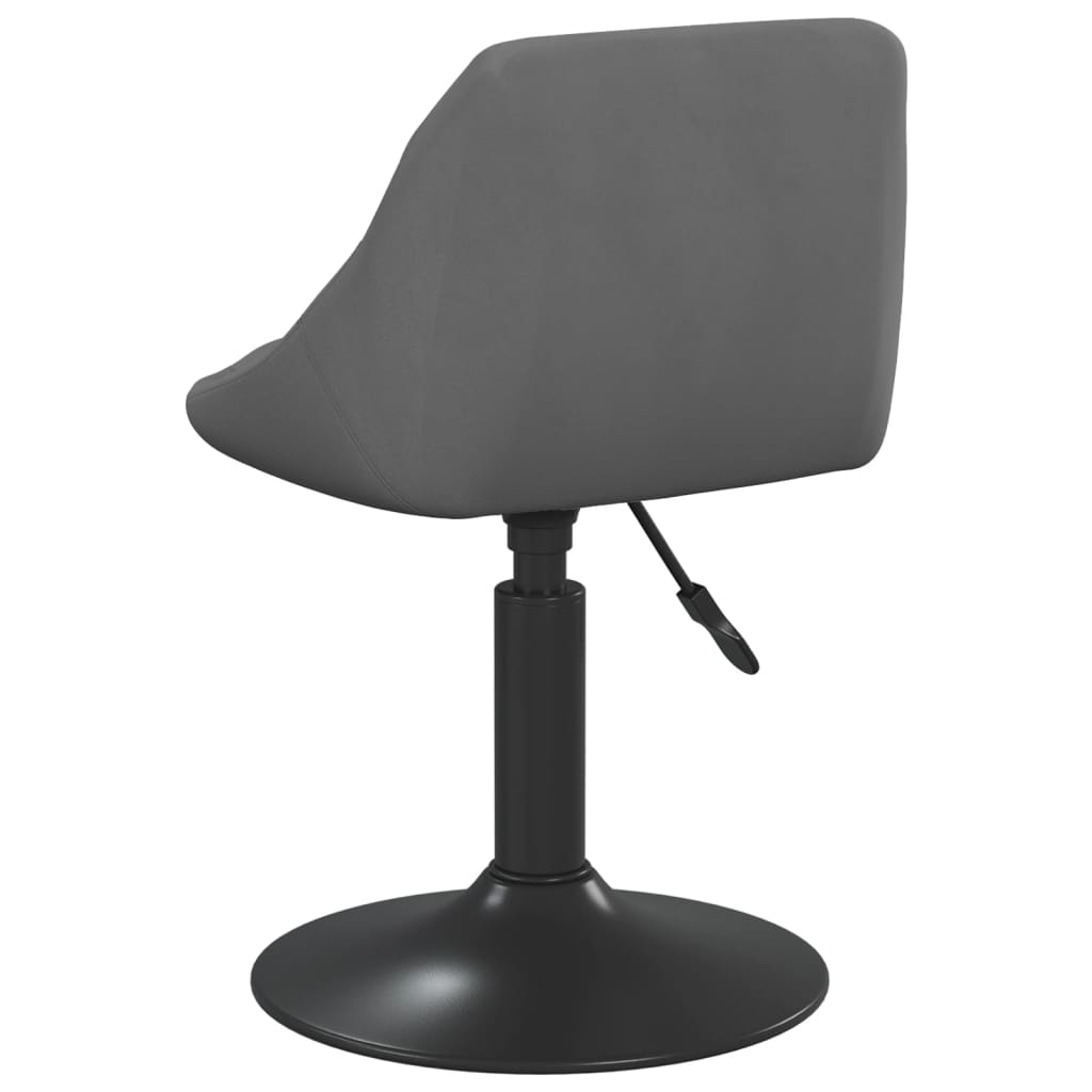 Eetkamerstoelen draaibaar 4 st fluweel donkergrijs is nu te koop bij PeponiXL, paradijselijk wonen!