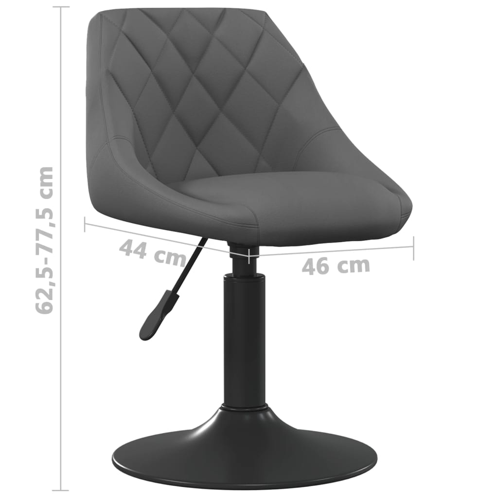 Eetkamerstoelen draaibaar 4 st fluweel donkergrijs is nu te koop bij PeponiXL, paradijselijk wonen!