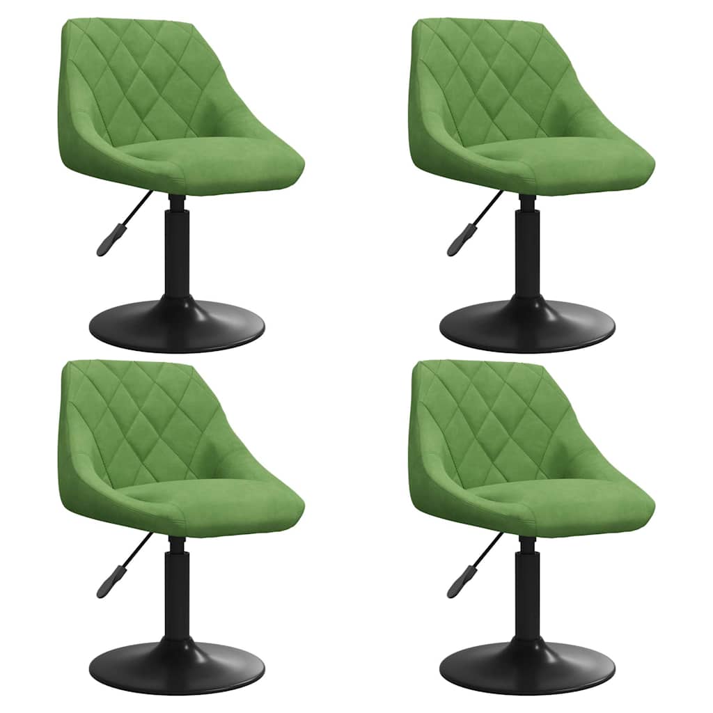 Eetkamerstoelen draaibaar 4 st fluweel lichtgroen is nu te koop bij PeponiXL, paradijselijk wonen!