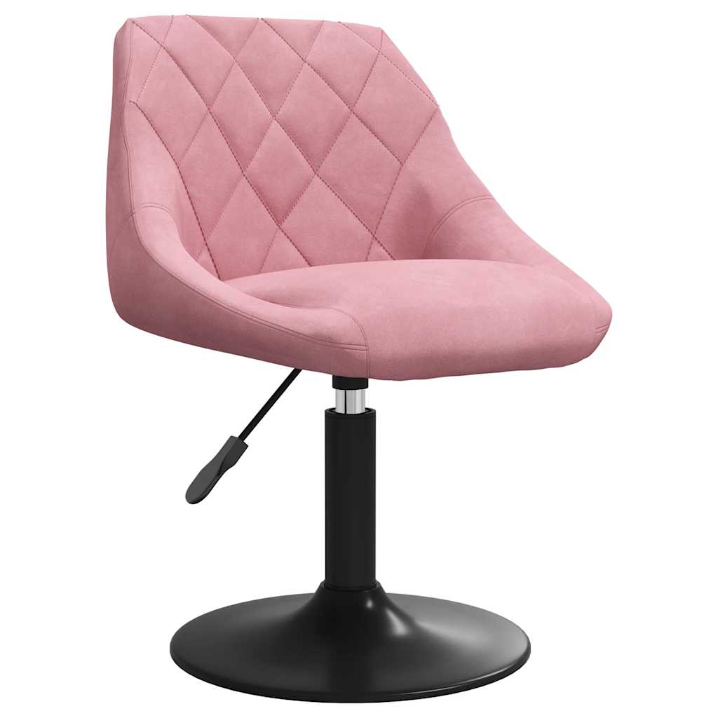 Eetkamerstoelen draaibaar 4 st fluweel roze is nu te koop bij PeponiXL, paradijselijk wonen!