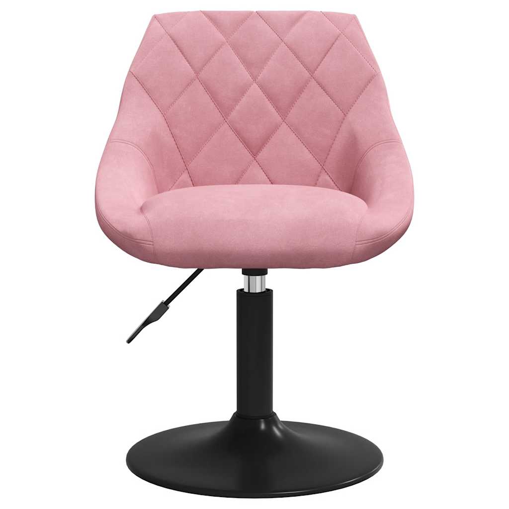 Eetkamerstoelen draaibaar 4 st fluweel roze is nu te koop bij PeponiXL, paradijselijk wonen!