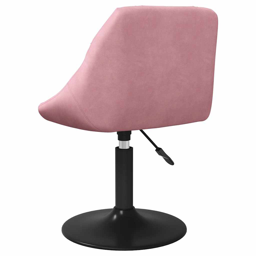 Eetkamerstoelen draaibaar 4 st fluweel roze is nu te koop bij PeponiXL, paradijselijk wonen!