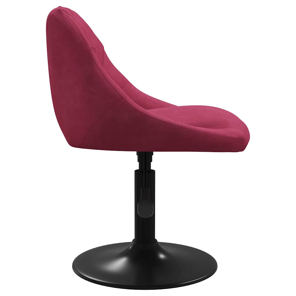Eetkamerstoelen draaibaar 4 st fluweel wijnrood is nu te koop bij PeponiXL, paradijselijk wonen!