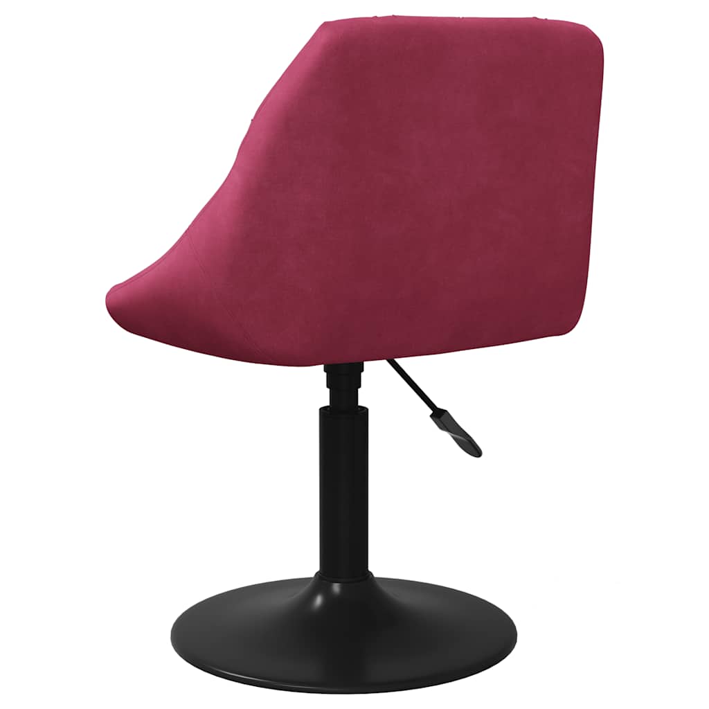 Eetkamerstoelen draaibaar 4 st fluweel wijnrood is nu te koop bij PeponiXL, paradijselijk wonen!