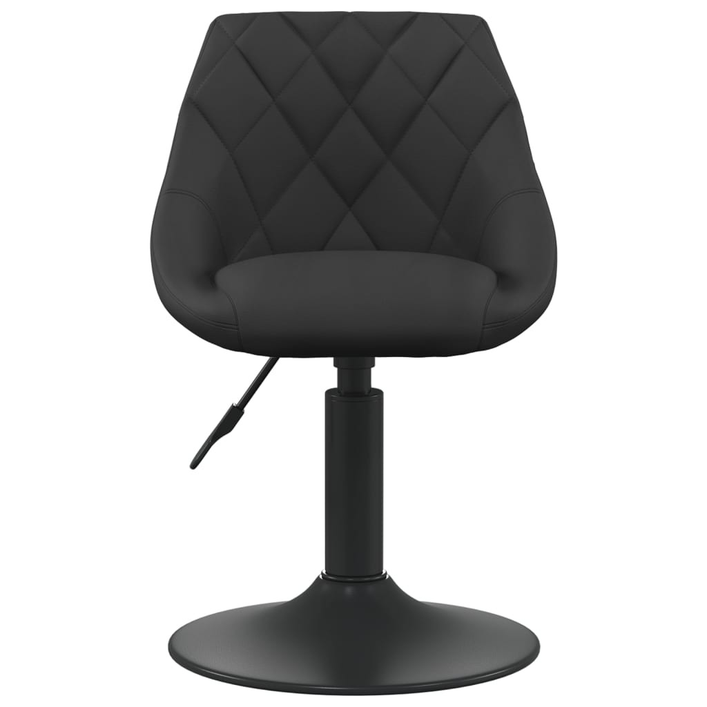 Eetkamerstoelen 6 st draaibaar fluweel zwart is nu te koop bij PeponiXL, paradijselijk wonen!