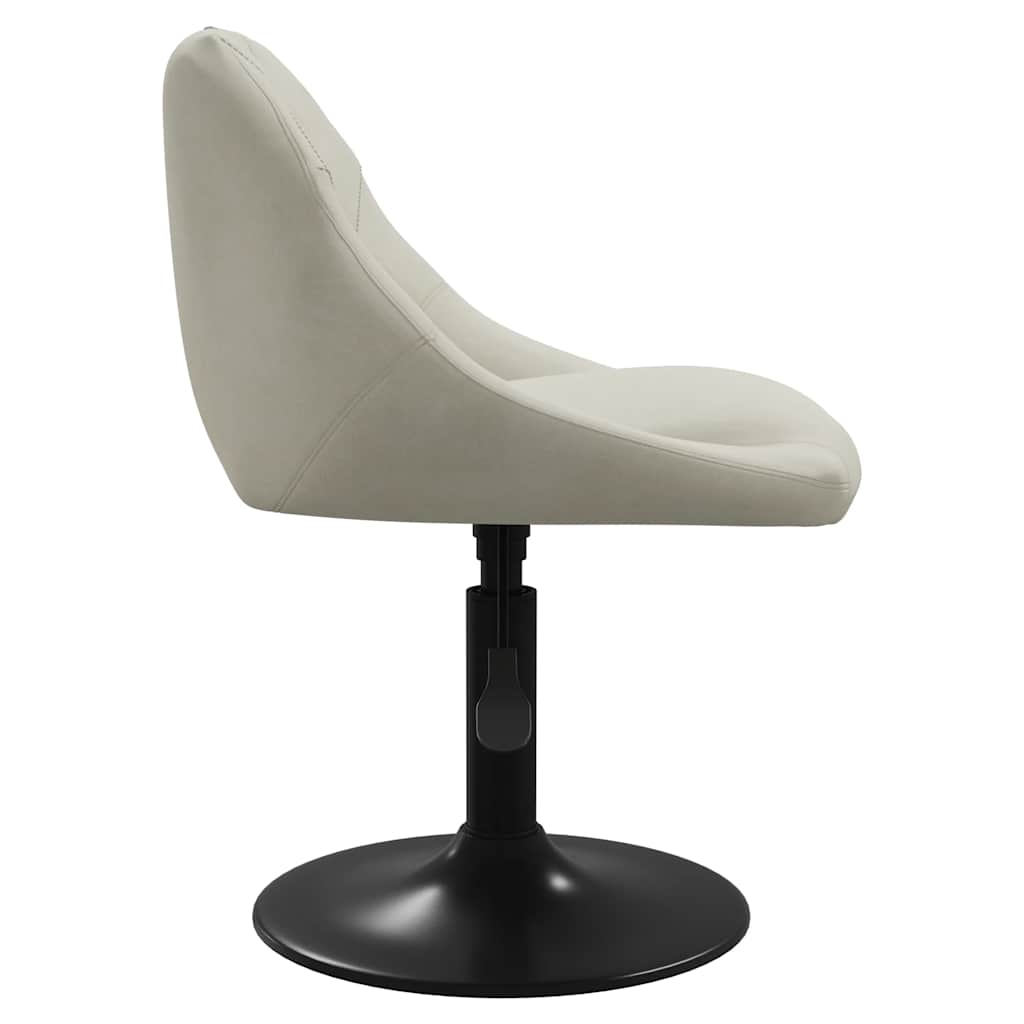 Eetkamerstoelen draaibaar 6 st fluweel crèmekleurig is nu te koop bij PeponiXL, paradijselijk wonen!