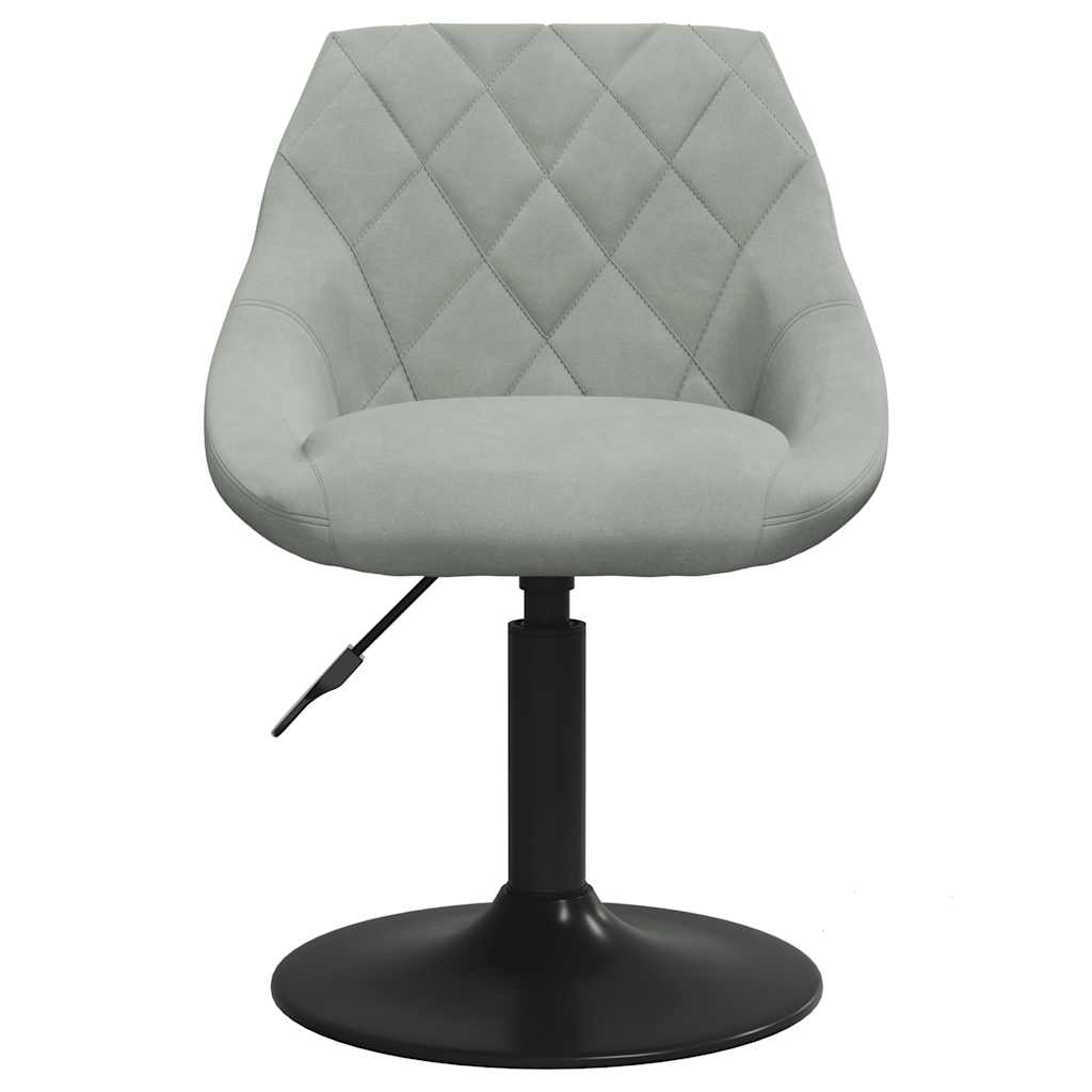 Eetkamerstoelen draaibaar 6 st fluweel lichtgrijs is nu te koop bij PeponiXL, paradijselijk wonen!