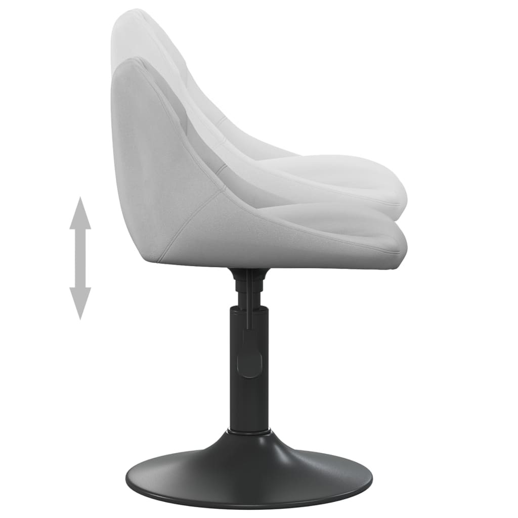 Eetkamerstoelen draaibaar 6 st fluweel lichtgrijs is nu te koop bij PeponiXL, paradijselijk wonen!