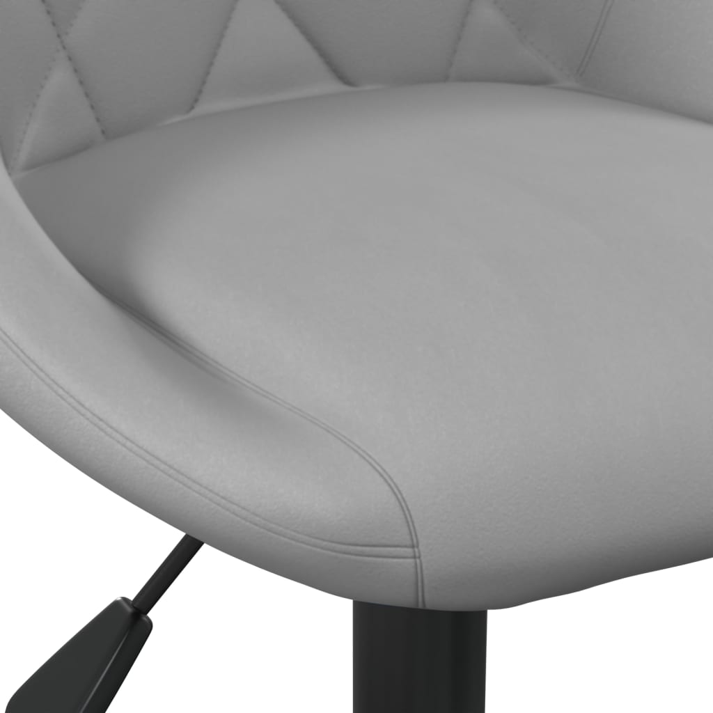 Eetkamerstoelen draaibaar 6 st fluweel lichtgrijs is nu te koop bij PeponiXL, paradijselijk wonen!