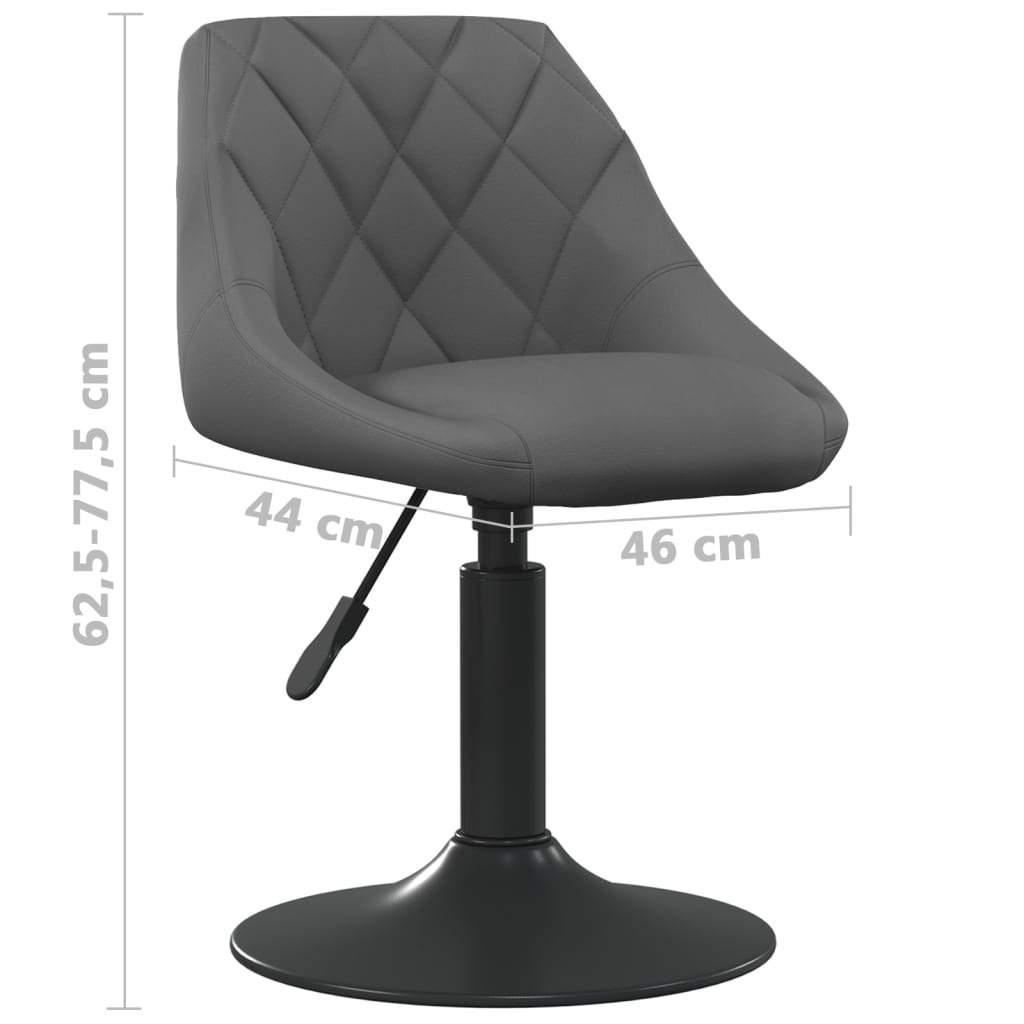 Eetkamerstoelen draaibaar 6 st fluweel donkergrijs is nu te koop bij PeponiXL, paradijselijk wonen!