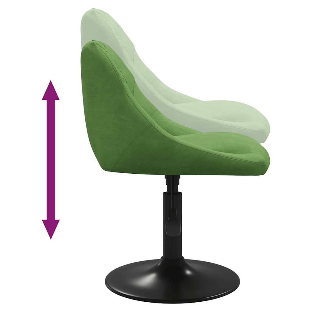 Eetkamerstoelen draaibaar 6 st fluweel lichtgroen is nu te koop bij PeponiXL, paradijselijk wonen!