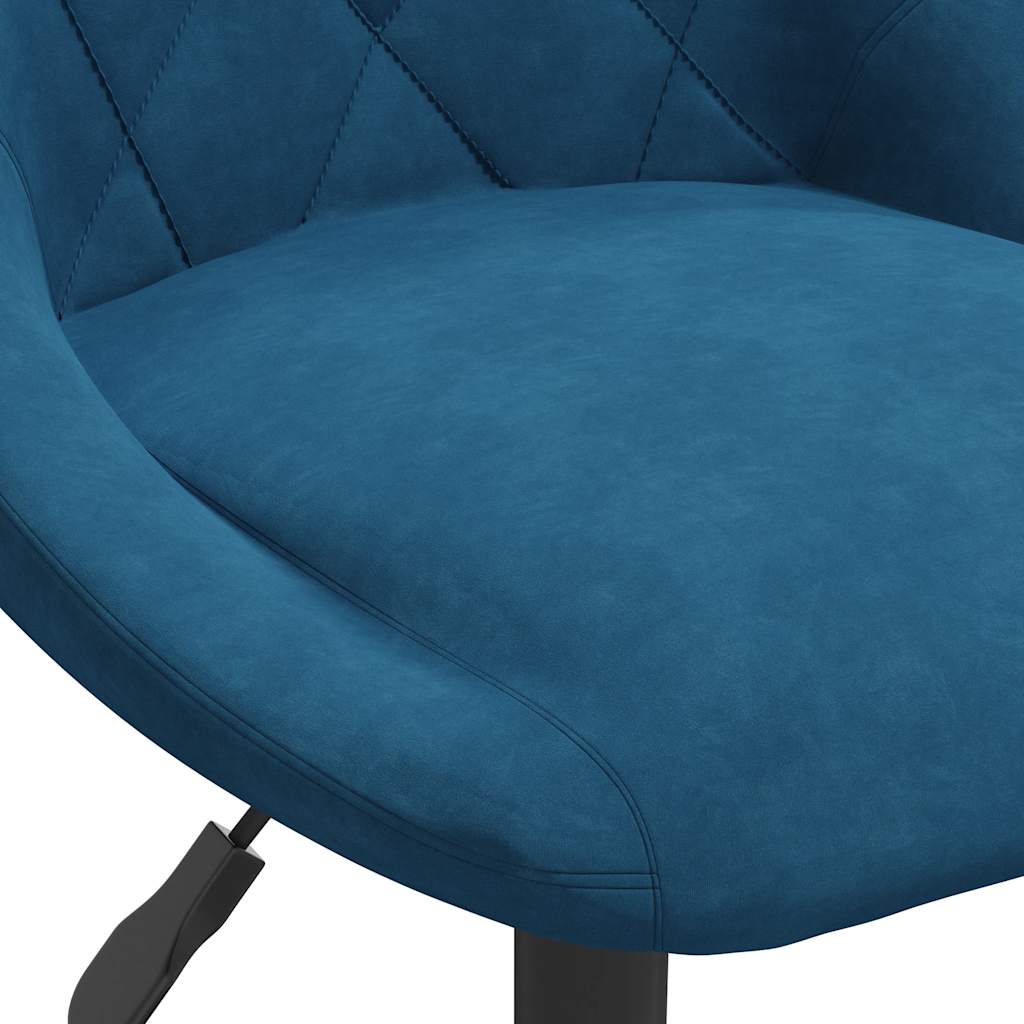 Eetkamerstoelen draaibaar 6 st fluweel blauw is nu te koop bij PeponiXL, paradijselijk wonen!