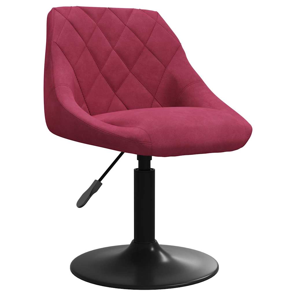 Eetkamerstoelen draaibaar 6 st fluweel wijnrood is nu te koop bij PeponiXL, paradijselijk wonen!