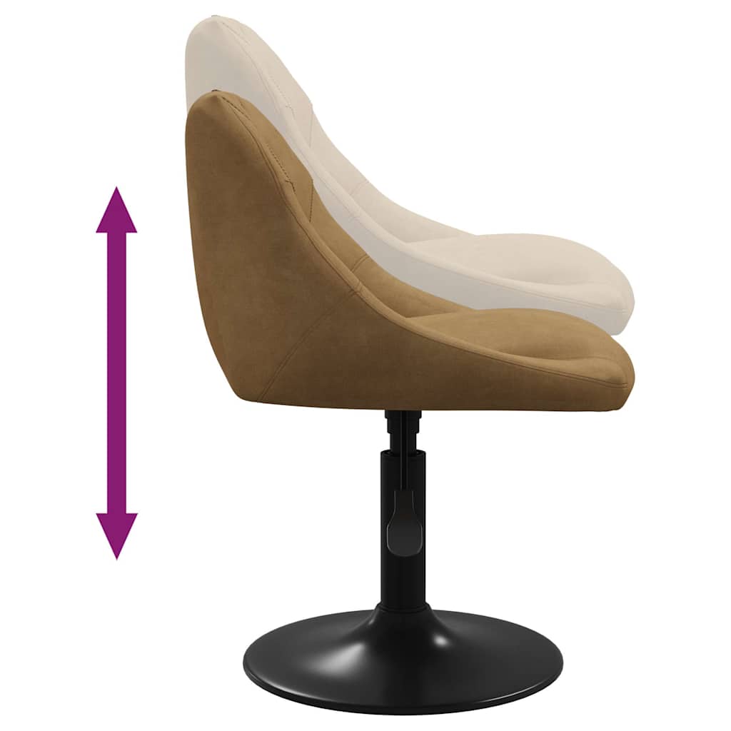 Eetkamerstoel fluweel bruin is nu te koop bij PeponiXL, paradijselijk wonen!