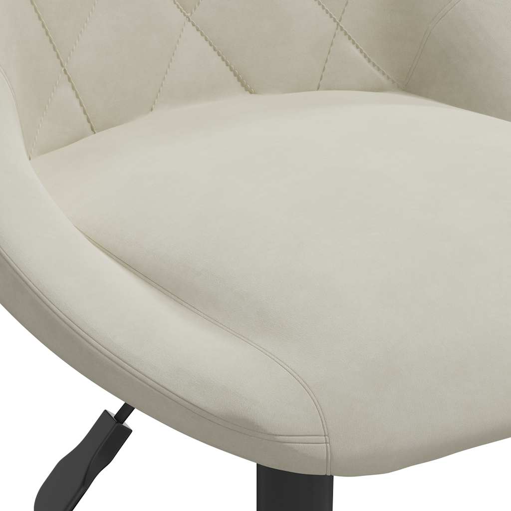 Eetkamerstoel fluweel crèmekleurig is nu te koop bij PeponiXL, paradijselijk wonen!