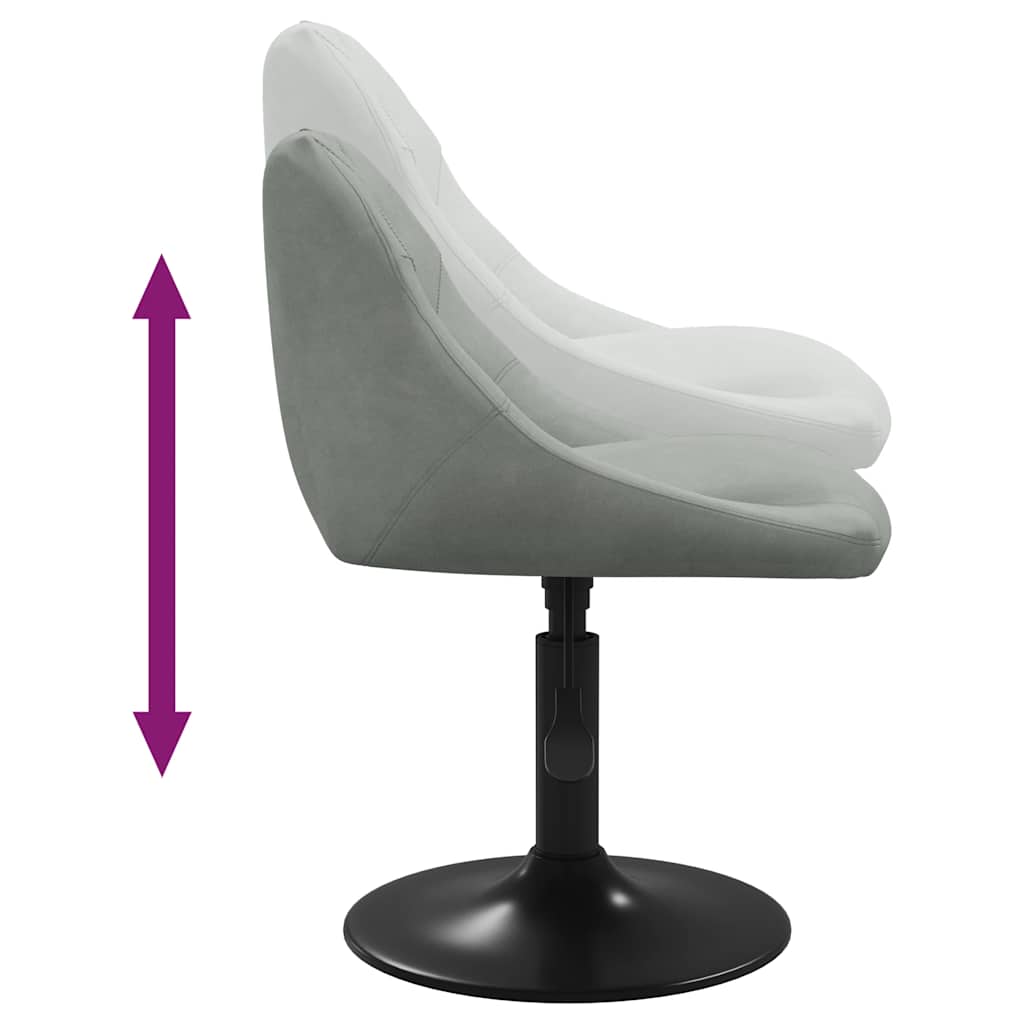 Eetkamerstoel fluweel lichtgrijs is nu te koop bij PeponiXL, paradijselijk wonen!