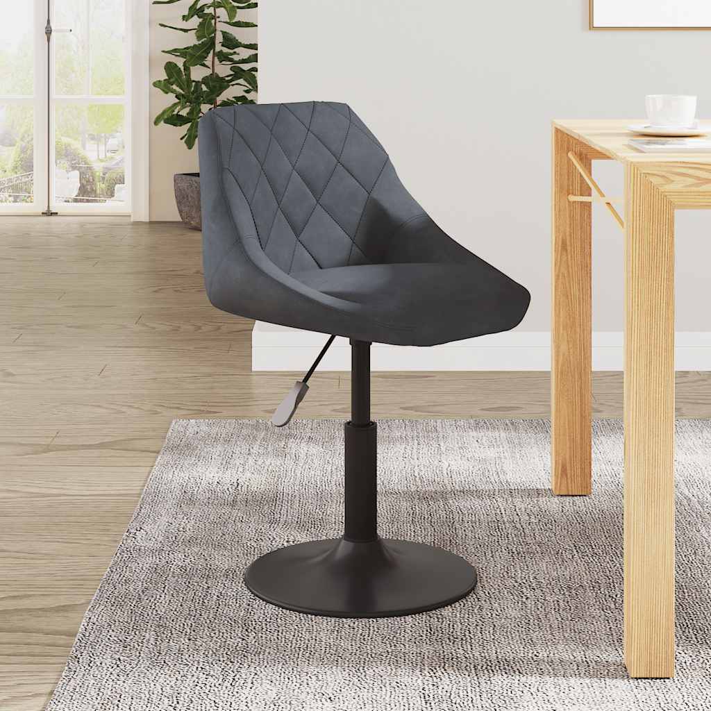 Eetkamerstoel fluweel donkergrijs is nu te koop bij PeponiXL, paradijselijk wonen!