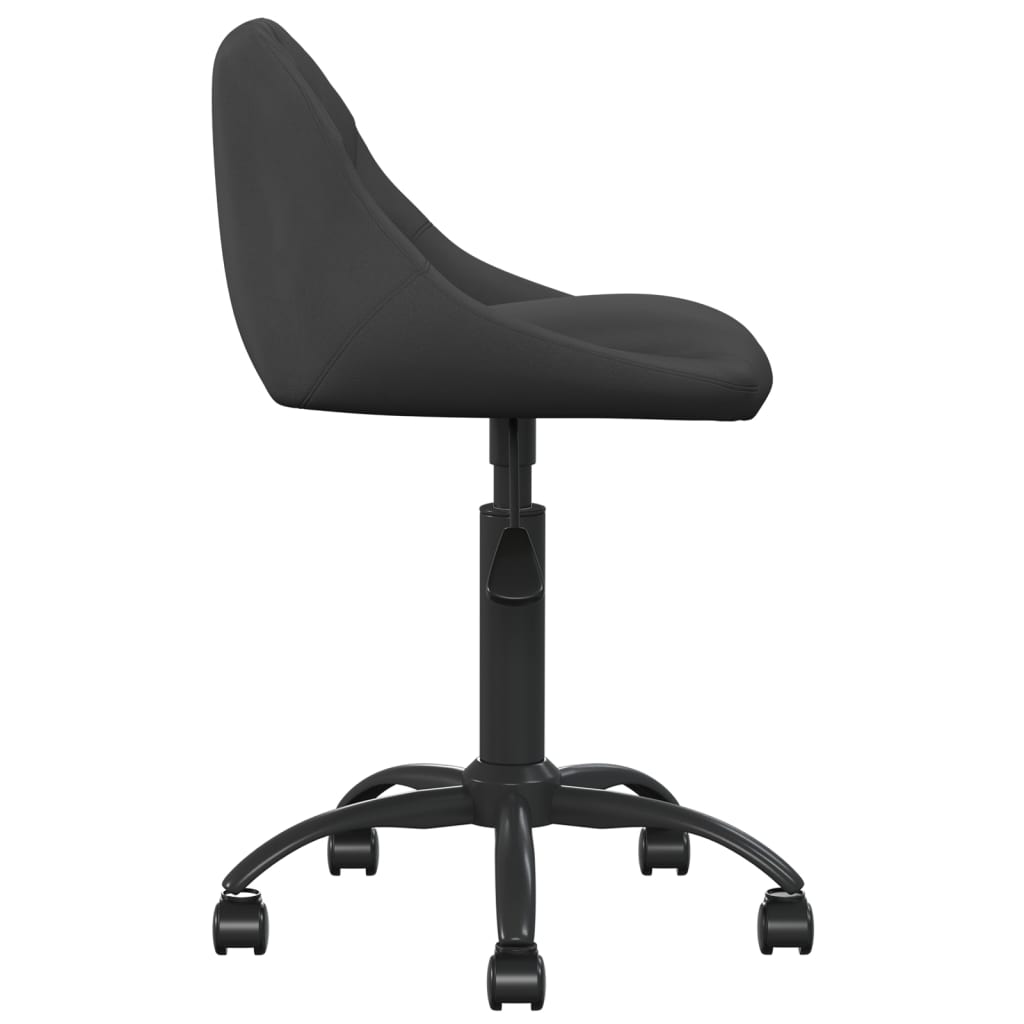 Kantoorstoel draaibaar fluweel zwart is nu te koop bij PeponiXL, paradijselijk wonen!