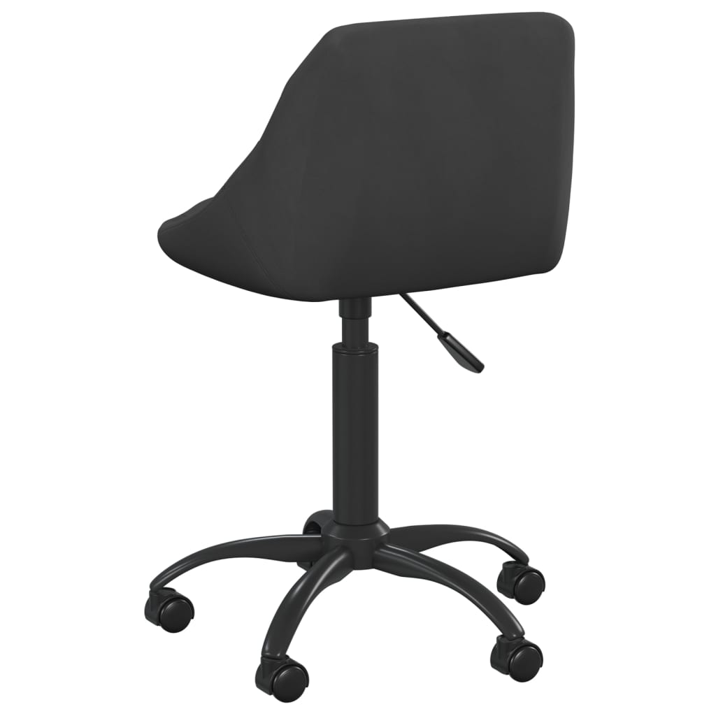 Kantoorstoel draaibaar fluweel zwart is nu te koop bij PeponiXL, paradijselijk wonen!