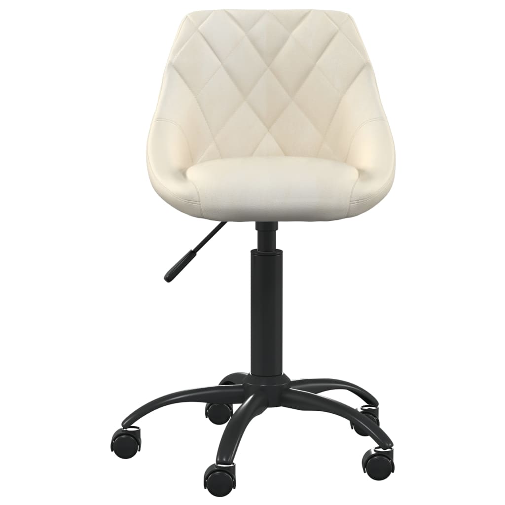 Kantoorstoel fluweel crèmekleurig is nu te koop bij PeponiXL, paradijselijk wonen!
