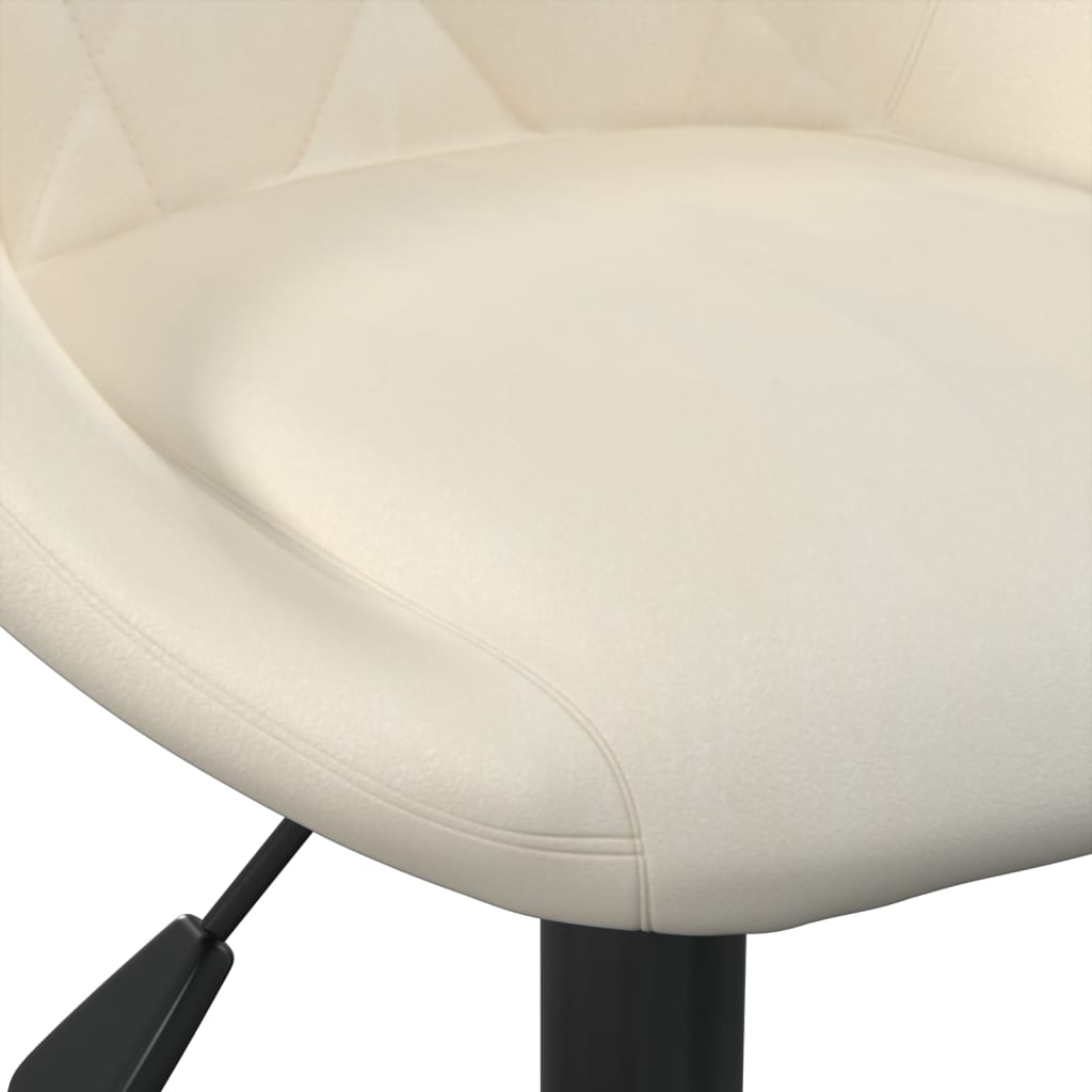 Kantoorstoel fluweel crèmekleurig is nu te koop bij PeponiXL, paradijselijk wonen!