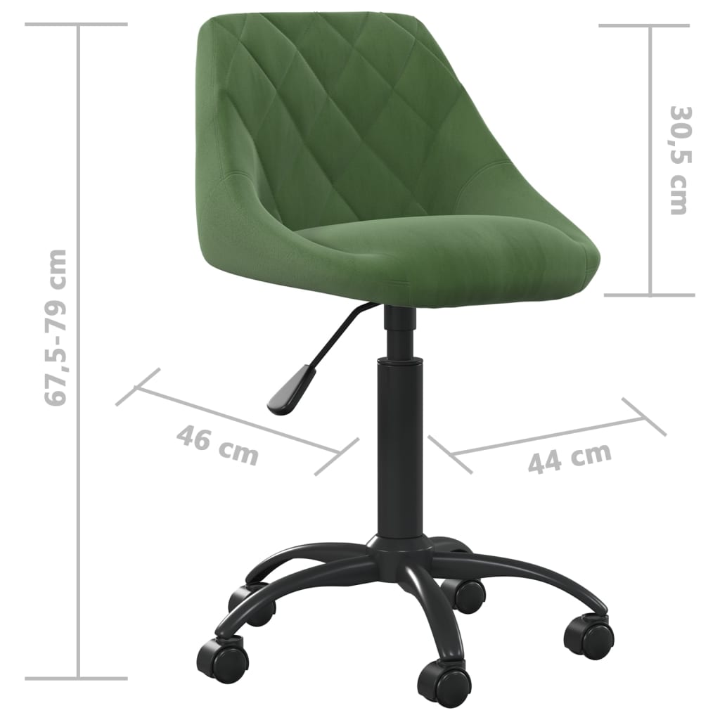 Kantoorstoel fluweel donkergroen is nu te koop bij PeponiXL, paradijselijk wonen!