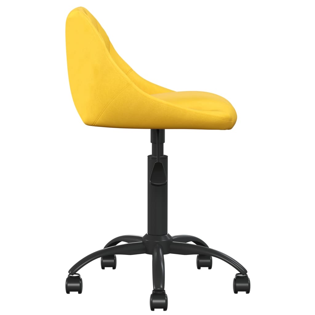 Kantoorstoel fluweel mosterdgeel is nu te koop bij PeponiXL, paradijselijk wonen!