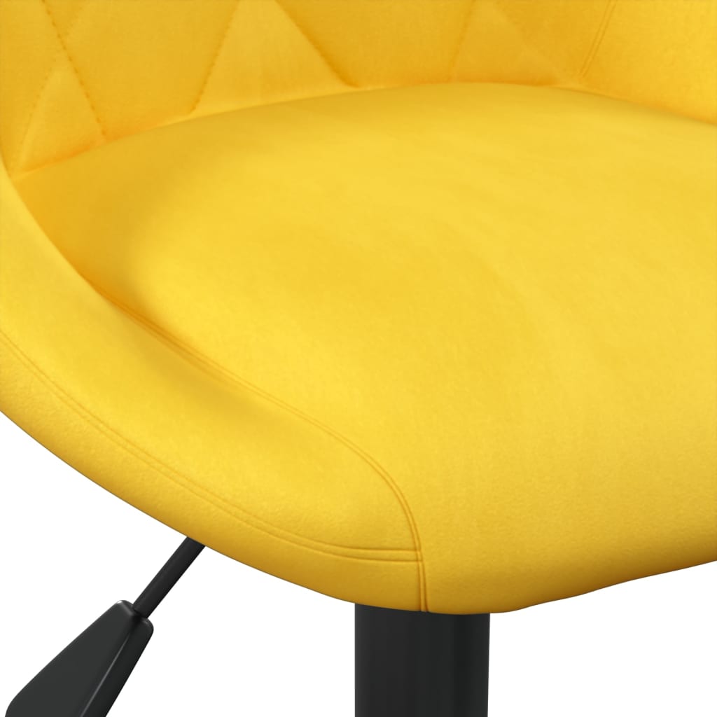 Kantoorstoel fluweel mosterdgeel is nu te koop bij PeponiXL, paradijselijk wonen!