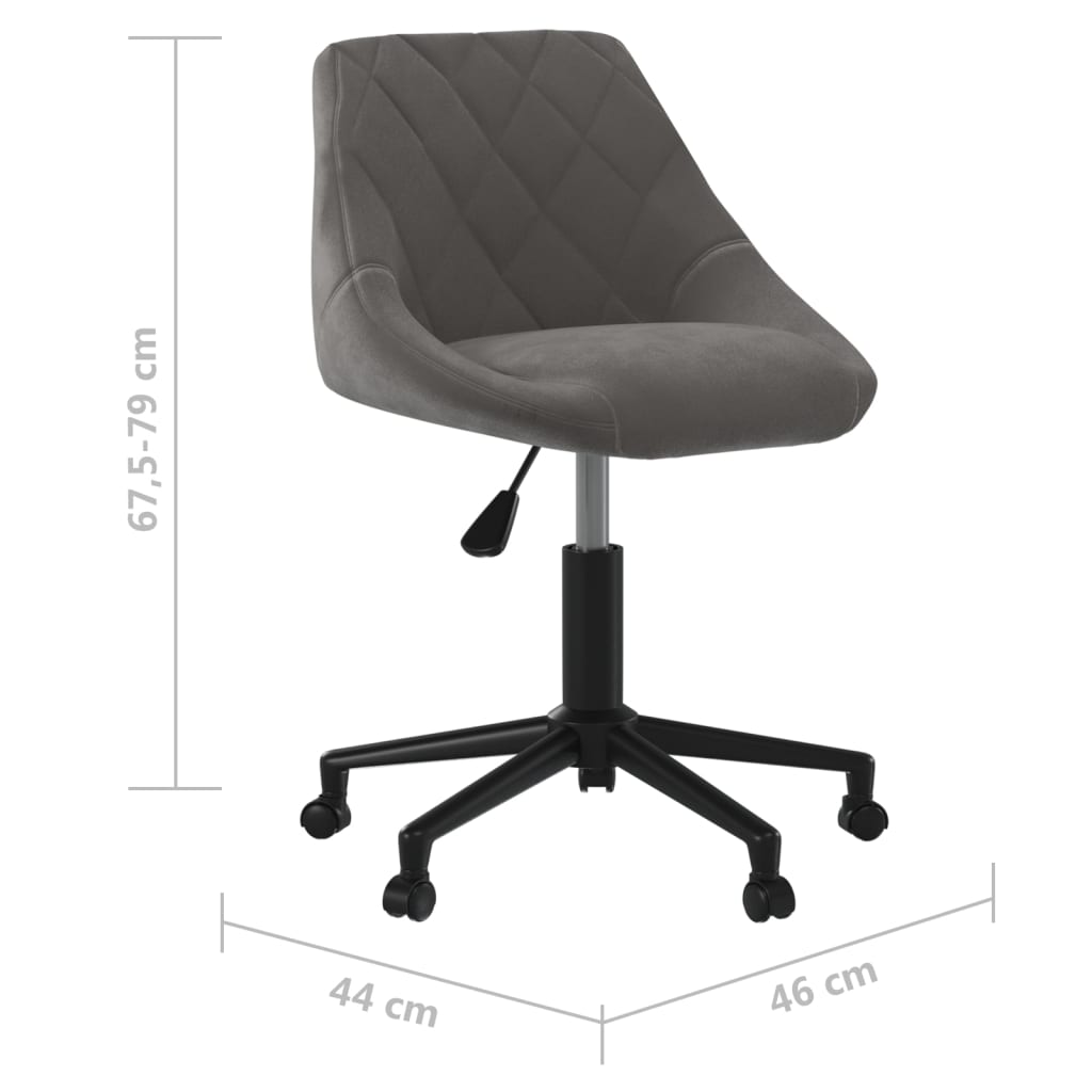 Eetkamerstoel draaibaar fluweel donkergrijs is nu te koop bij PeponiXL, paradijselijk wonen!