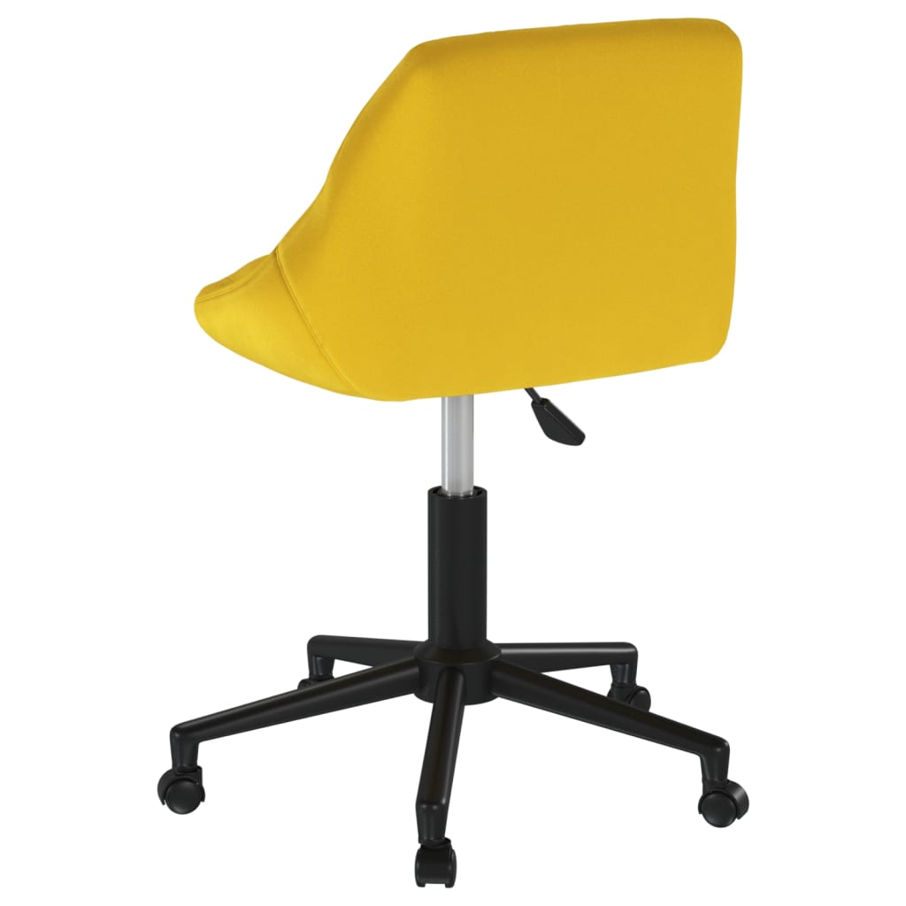 Eetkamerstoel draaibaar fluweel mosterdgeel is nu te koop bij PeponiXL, paradijselijk wonen!