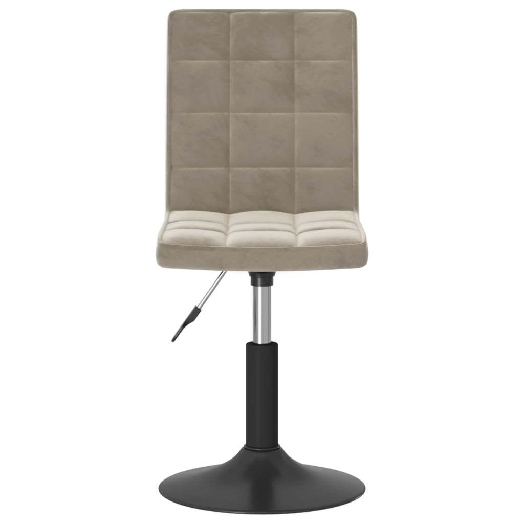 Eetkamerstoelen draaibaar 4 st fluweel lichtgrijs is nu te koop bij PeponiXL, paradijselijk wonen!