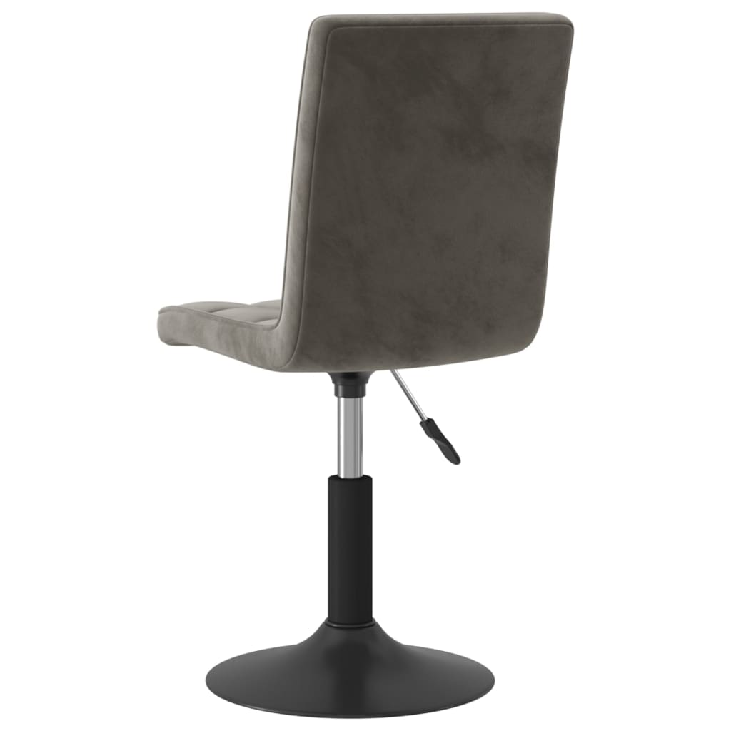 Eetkamerstoelen draaibaar 4 st fluweel donkergrijs is nu te koop bij PeponiXL, paradijselijk wonen!