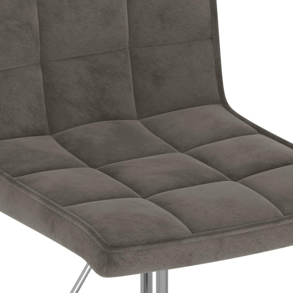 Eetkamerstoelen draaibaar 4 st fluweel donkergrijs is nu te koop bij PeponiXL, paradijselijk wonen!