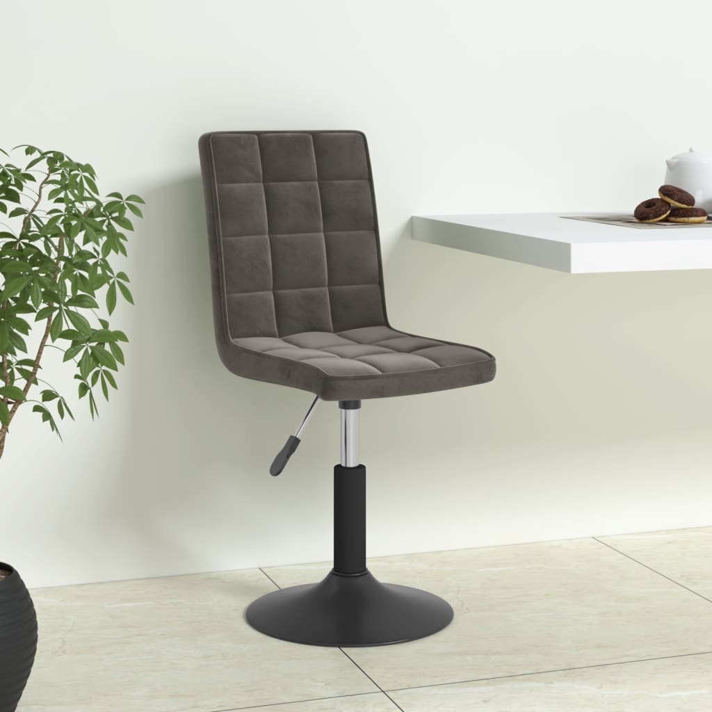 Eetkamerstoelen draaibaar 4 st fluweel donkergrijs is nu te koop bij PeponiXL, paradijselijk wonen!