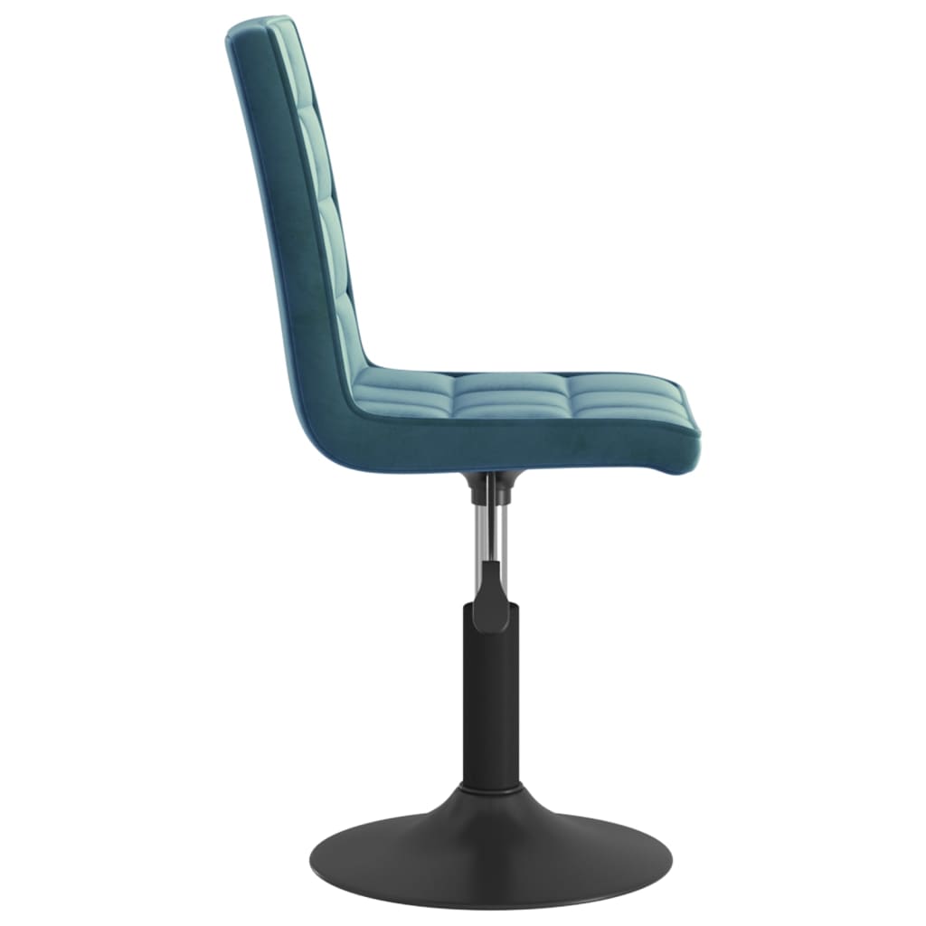Eetkamerstoelen draaibaar 4 st fluweel blauw is nu te koop bij PeponiXL, paradijselijk wonen!