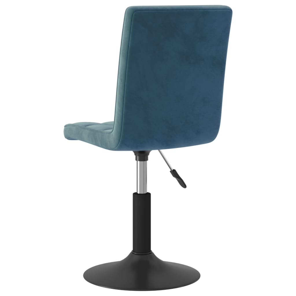 Eetkamerstoelen draaibaar 4 st fluweel blauw is nu te koop bij PeponiXL, paradijselijk wonen!