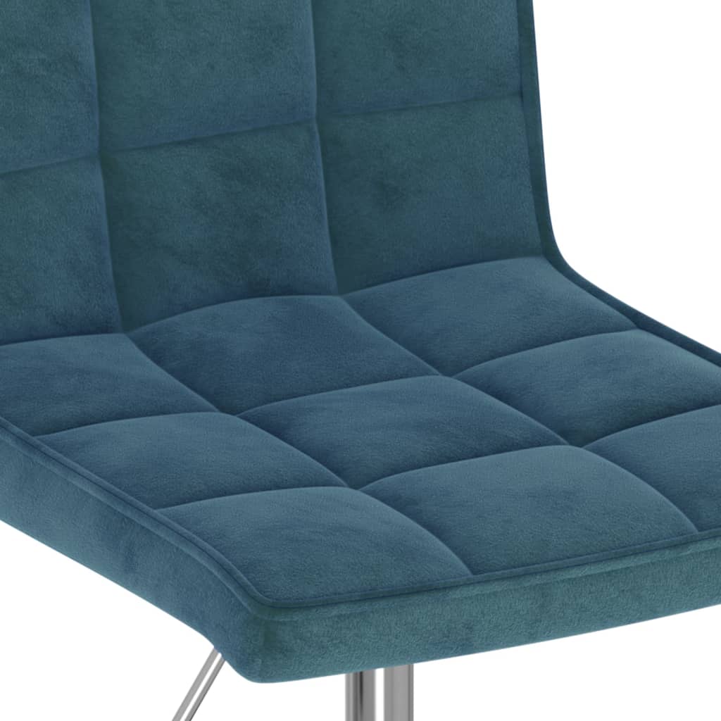 Eetkamerstoelen draaibaar 4 st fluweel blauw is nu te koop bij PeponiXL, paradijselijk wonen!