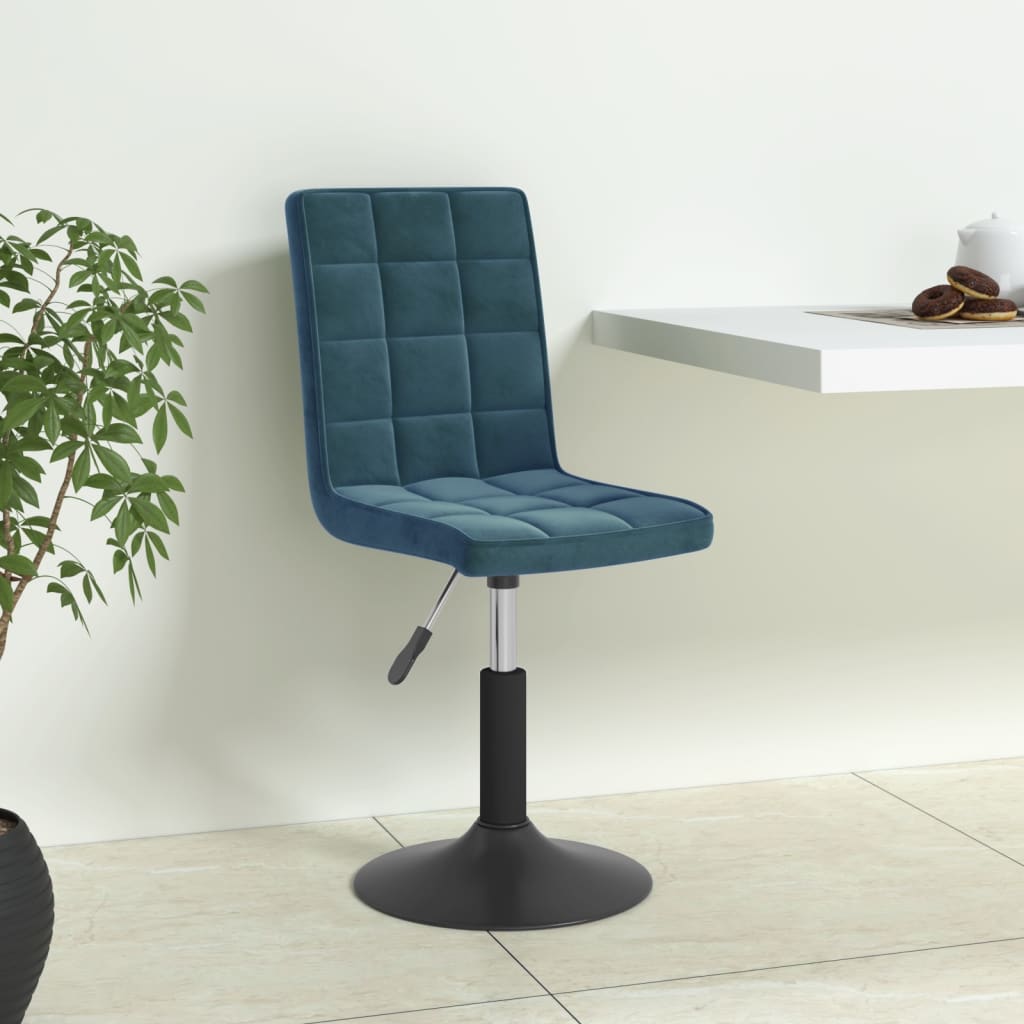 Eetkamerstoelen draaibaar 4 st fluweel blauw is nu te koop bij PeponiXL, paradijselijk wonen!
