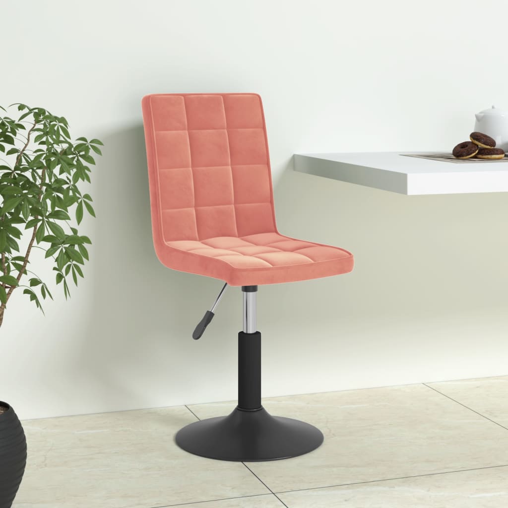 Eetkamerstoelen draaibaar 4 st fluweel roze is nu te koop bij PeponiXL, paradijselijk wonen!