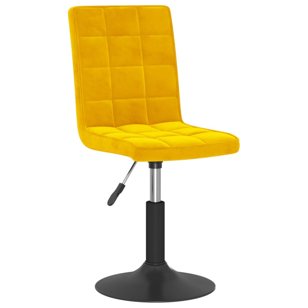 Eetkamerstoelen draaibaar 4 st fluweel mosterdgeel is nu te koop bij PeponiXL, paradijselijk wonen!
