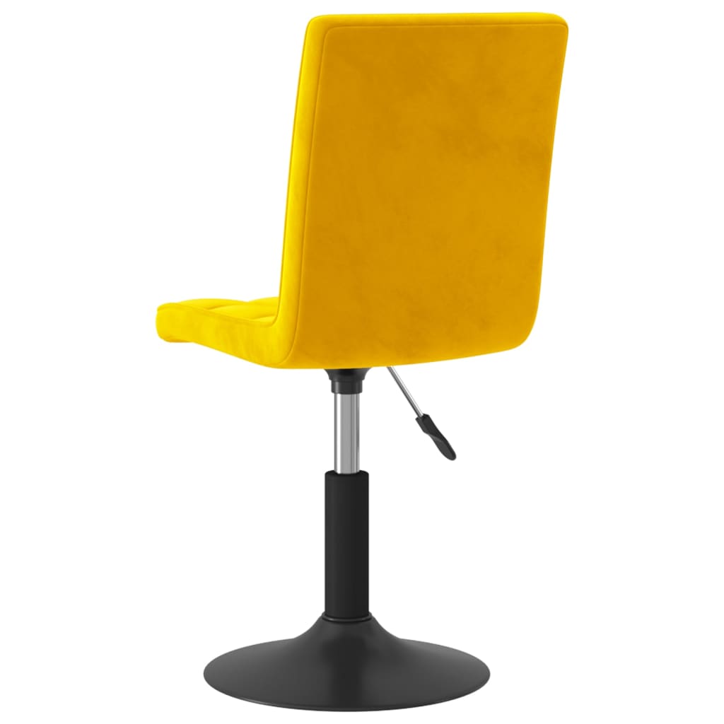 Eetkamerstoelen draaibaar 4 st fluweel mosterdgeel is nu te koop bij PeponiXL, paradijselijk wonen!
