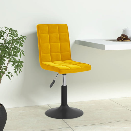 Eetkamerstoelen draaibaar 4 st fluweel mosterdgeel is nu te koop bij PeponiXL, paradijselijk wonen!