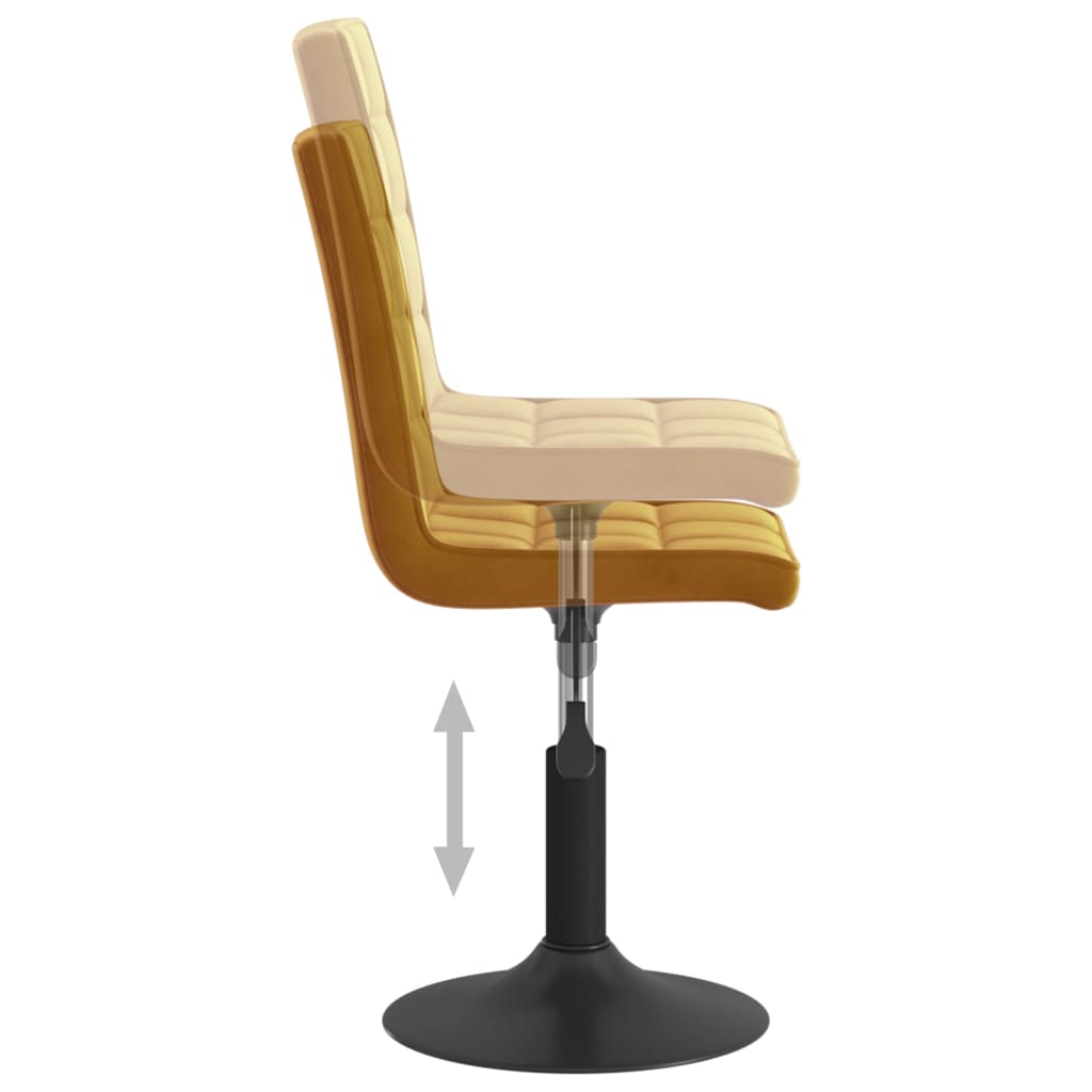Eetkamerstoelen draaibaar 6 st fluweel bruin is nu te koop bij PeponiXL, paradijselijk wonen!