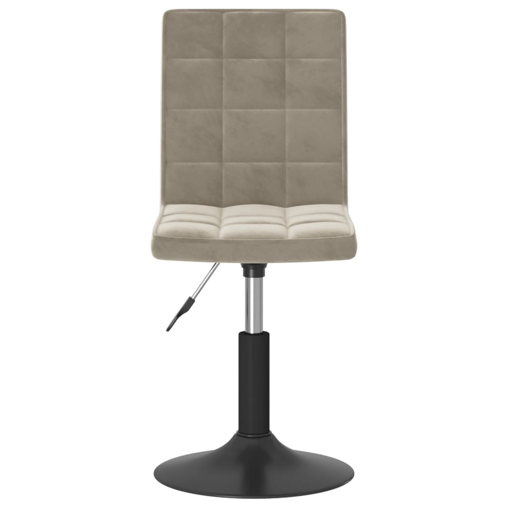 Eetkamerstoelen draaibaar 6 st fluweel lichtgrijs is nu te koop bij PeponiXL, paradijselijk wonen!