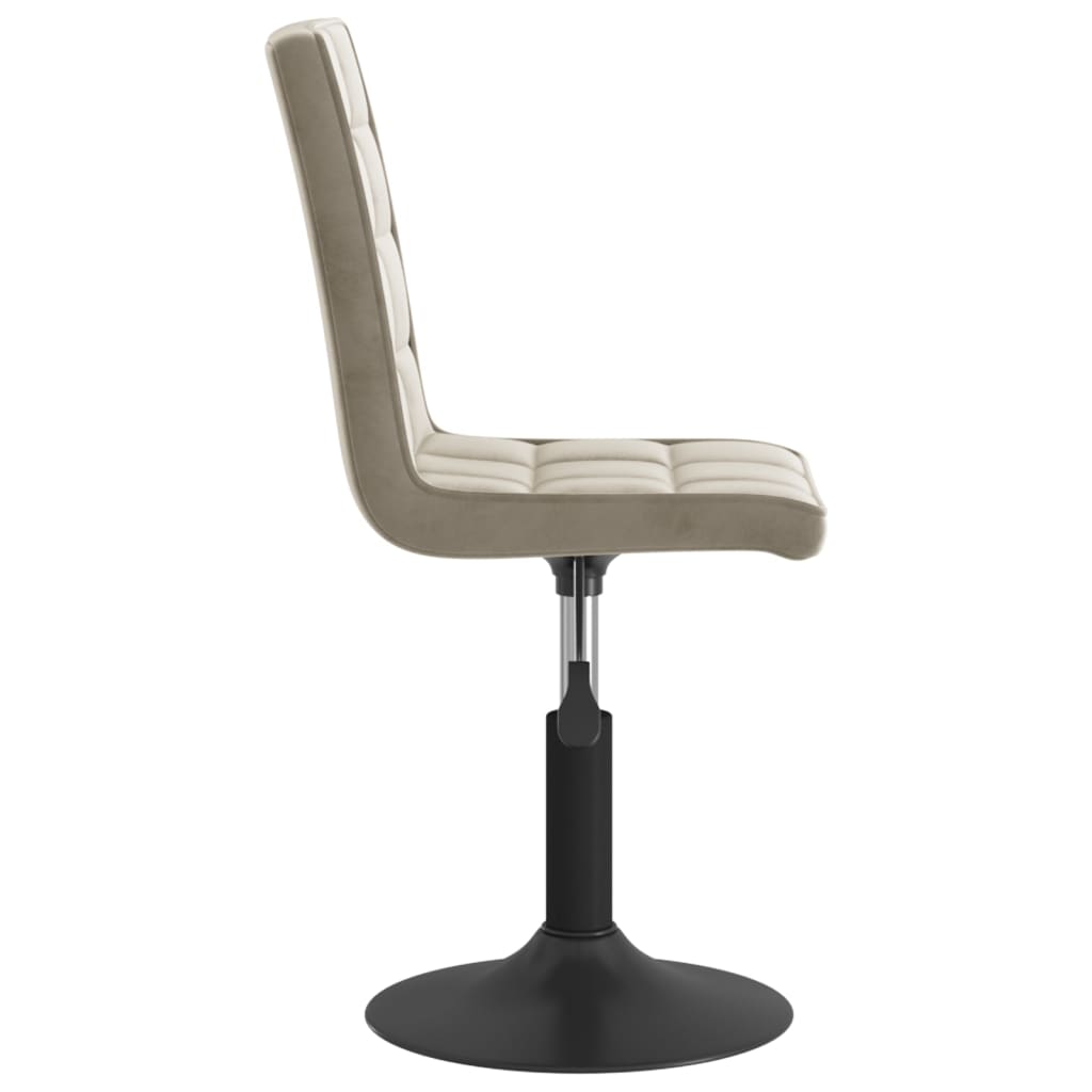 Eetkamerstoelen draaibaar 6 st fluweel lichtgrijs is nu te koop bij PeponiXL, paradijselijk wonen!